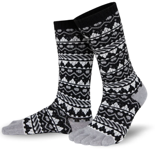 Nordic Forest Wool Toe Socks